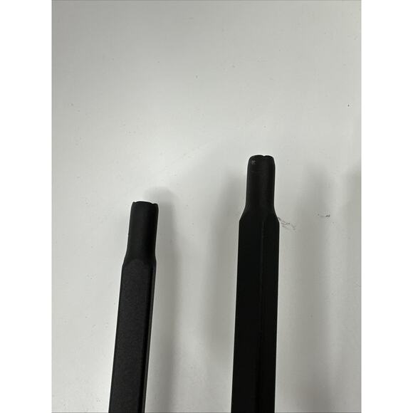 44” x 0.5” Black Hollow Aluminum Pin Top Single Basket Baluster Lot Of 4 {G8} - Picture 6 of 14